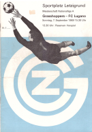Grasshoppers - FC Lugano, 7. Sept. 1969, NLA, Sportplatz Letzigrund, Offizielles Programm