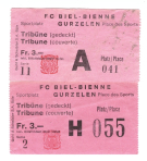 FC Biel-Bienne Sportplatz Gurzelen, 2 Ticket Tribüne (gedeckt)