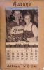 Allegro Kalender 1953 (Velos, Motos, Ski-Artikel - Alfred Vock - Gotthardstr. 30, Thalwil)