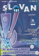 Slovan Liberec - Grasshopper Curych (Zürich), 23. 12. 2006, Poharu UEFA, Offizielles Programm  