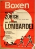 Box-Club Zürich gegen Auswahl Lombardei, 27. Jan. 1960 Limmathaus Zürich (Original Plakat)