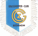 Grasshopper-Club Zürich (Kleiner Wimpel beidseitig mit verschiedenen Emblemen)