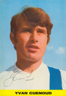Yvan Cuenoud (Carte autogramme avec signature imprimé 1971)
