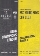 BSC Young Boys - CFR Cluj, 10.8. 2021, UEFA CL Qualf. Rd.3, Stadion Wankdorf, Offizielles Programm
