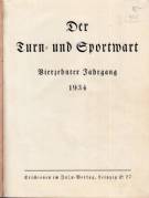 Der Turn- und Sportwart 1934 (14. Jahrg., Heft 1-12, inkl. Musikwart, Festwart, kompletter Jhg.)