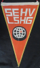 SEHV / LSHG mit Logo der Eishockey WM 1971 in Genf und Bern (Wimpel, Fanion, Pennant)