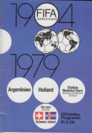 Argentinien - Holland, 22. 5. 1979 + Schweiz - Island, EC-Qualif., Stadion Wankdorf Bern, Offiz. Programm