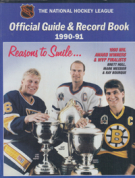 The National Hockey League - Official Guide & Record Book - Season 1990-91