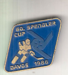 60. Spengler Cup Davos 1986 (Offizieller Besucher Badge)
