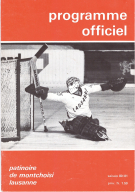 Lausanne HC - HC Fribourg-Gotteron, 21. 10. 1980, NLB, Patinoire de Montchoisi, Programme officiel (Saison 80/81)