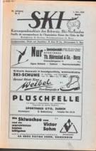 SKI - Korrespondenzblatt des Schweiz. Ski-Verbandes (Nr.1 - 1.Okt. 1929 bis Nr.18 - 19. Sept. 1930)