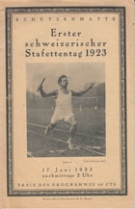 Erster Schweizerischer Stafettentag 1923 - Schützenmatte, Basel - Offizielles Programm
