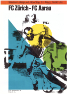FC Zürich - FC Aarau, 31.3. 1985, NLA, Stadion Letzigrund, Offizielles Matchprogramm