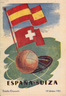 Espana - Suiza (Spanien - Schweiz), 18. Feb. 1951, Estadio Chamartin Madrid, Programma official