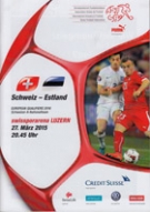 Schweiz - Estland, 27.3. 2015, EURO-Qualf. 2016, Swissporarena Luzern, Offizielles Programm