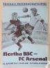 Hertha BSC - FC Arsenal, 12.8. 1967, Fussball Friendly, Olympia Stadion Berlin, Offizielles Program