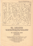 12. Berner Orientierungslauf, 31. Okt. 1954, Offizielles Programm mit Starterliste
