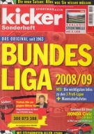 Bundesliga 2008//09 -  Kicker Sonderheft (mit der Stecktabelle)