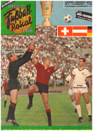 Gerhard Bahr - Bundesliga + Fussball-Pokal 1966 mit WM Fussball, Programm in England (Nr.3, 18. Jhg., 5.6. 1966