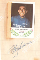 Wout Wagtmans (Holland - 10.11. 1929) Sammelbild des VELO GUM + Signatur