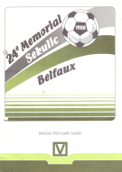 24e Memorial Sekulic 1988 sur le Terrain du FC Etoile Sportive Belfaux (Broschure commemoratif) Gelocht