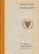 FC Olympia 09 Friedberg-Fauerbach 1909 - 1959 (Jubiläumsfestschrift)