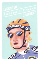 Legendenquartett - Radsport Frauen - Kartenspiel mit vierzig legendären Radrennfahrern aus 13 Nationen