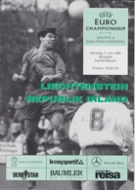 Liechtenstein - Republik Irland, 3. Juni 1995,( Euro 96 Qual.), Sportpark Eschen, Official Programme