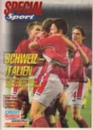 Schweiz - Italien, 9.6.1999, EC-Qualif. Belgium 2000, Stade de la Pontaise, Programme officiel