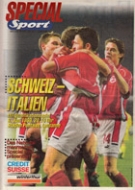 Schweiz - Italien, 9.6.1999, EC-Qualif. Belgium 2000, Stade de la Pontaise, Programme officiel