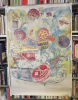 Eishockey A-Weltmeisterschaft Bern - Fribourg 16.4. - 2.5. 1990 (Plakat entworfen von Jean Tinguely, Weltformat)
