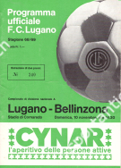 FC Lugano - AC Bellinzona, 10. 11. 1968, NLA, Stadio Cornaredo, Programma ufficiale