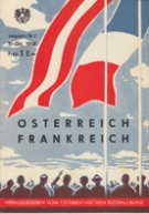 Oesterreich - Frankreich, 5.10. 1958, Friendly, Wiener Stadion, Offizielle Programm (inkl. Matchfaltblatt)