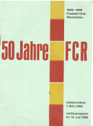 50 Jahre FC Rheinfelden 1909 - 1959 (Jubiläumsprogramm + Festschrift)