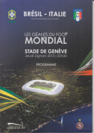 Brasil - Italia, 21.3. 2013, Friendly, Stade de Geneve, Programme officiel