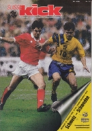 Schweiz - Schweden, 12.10. 1994, EURO 96 Qualif., Stadion Wankdorf Bern, Offizielles Programm