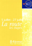 84ème Tour de France 5 julliet - 27 juillet 1997 - La route, les étapes (Roadbook pour la presse et les coureurs)
