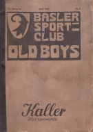 Konvolut Basler Sportclub OLD BOYS um 1925 (Photo-Album, 1 Cluborgan, Matchflyer vs FC Biel um 1935)