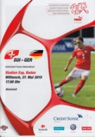 Schweiz - Deutschland, 27.5. 2015, Friendly, Stadion Esp Baden, Offizielles Programm