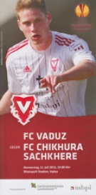 FC Vaduz - FC Chikhura Sachkhere, 11.7. 2013, EL-Qualf., Rheinpark Stadion, Offizielles Programm