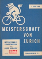 55. Meisterschaft von Zürich 1968 - Internationales Strassenrennen, Offiz. Programm