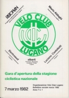 Gara d’ apertura della stagione ciclistica nazionale 1. marzo 1982, Programma ufficiale