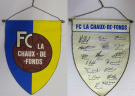 FC La Chaux-de-Fonds Saison 1982-83 (Wimpel, Pennant, Fanion grand format)