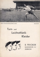 Turn- und Leichtathletik-Kleider E. Fricker, Badenerstr. 131 - Zuerich (Warenkatalog d. Turnkleiderfabrik von 1934)