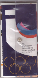XII. Olympische Winterspiele Innsbruck 1976, 4.2. - 15.2. (Original Folder with 13 Olmypic + Touristicbroschure)