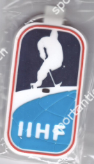 IIHF (Softgum Keyholder / Gummi - Schlüsselanhänger / Porte clef de la International Ice Hockey Federation