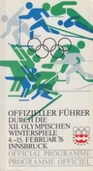 Offizieller Führer durch die XII. Olympische Winterspiele 4.- 15. Februar 1976 - Official Programme