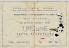 Championnats internationaux de Tennis de la Suisse Gstaad 12 - 18 juillet 1948 (Carte Permanente with 19 Autographs)