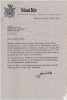 Brief mit Original Signatur von Ferdi Kübler, datiert 31.10. 1950 an die Angestellten des Hotels St. Gotthard, Zürich