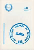 75 ans Association Romande de Patinage A.R.P. 1911 - 1986 (Chronique commemoratif)
